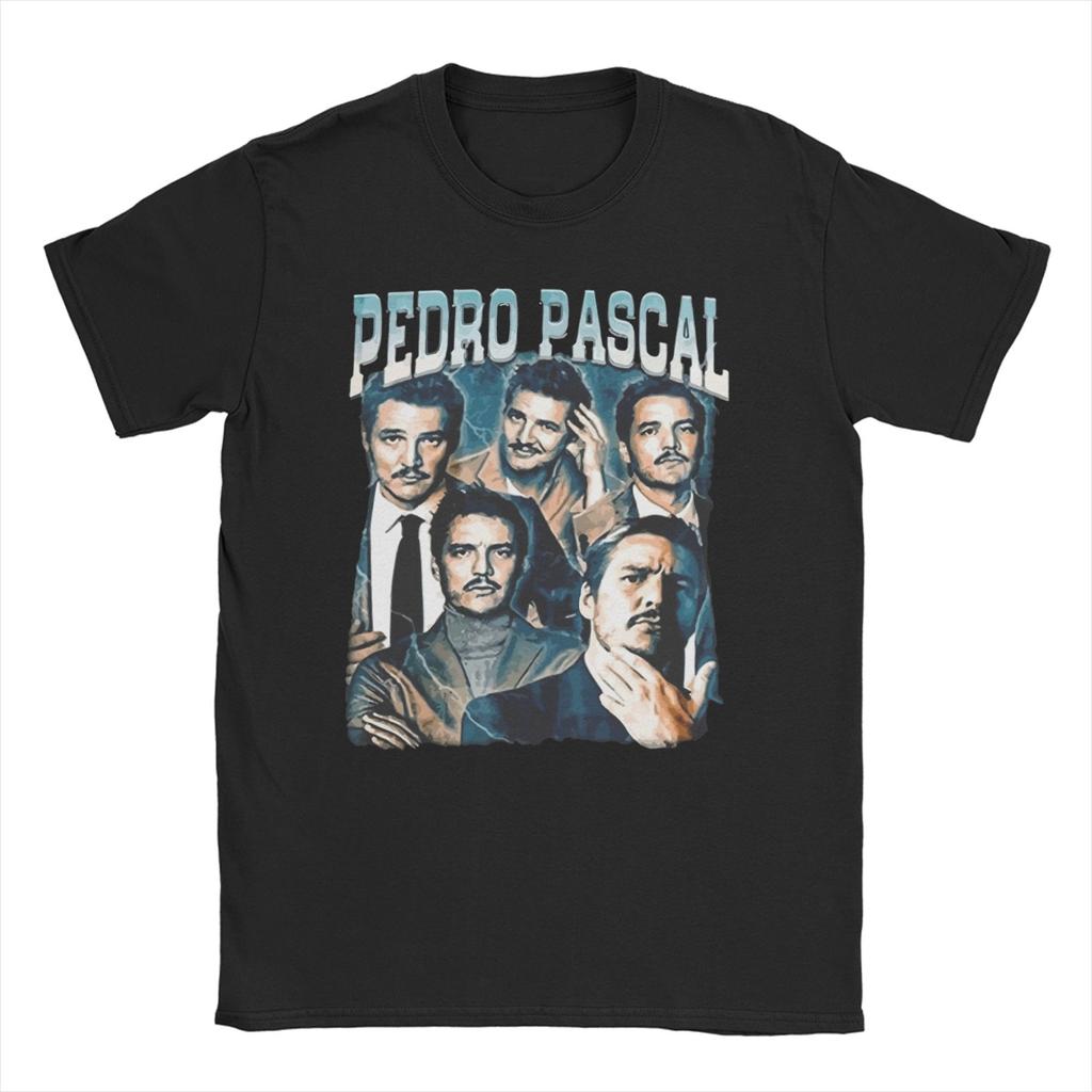 2026 Men Womens Pedro Pascal T Shirt Funny Actor Vintage 90s Pure Cotton Tops Fashion Short Sleeve Crewneck Tees New TShirts