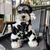 Cat Dog Clothes, Black and White Cow Coat, Fleece and Thicker Warm Cat Dog Autumn and Winter Trend Pet Coat