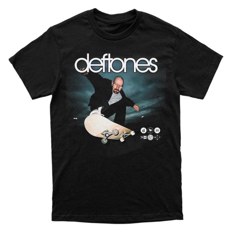 Альтернативный метал - Экспериментальный рок-бэнд Deftones - Американская ретро-повседневная хлопковая футболка с коротким рукавом