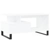  Coffee Table, White 90x49x45 Cm, Wood-based Material