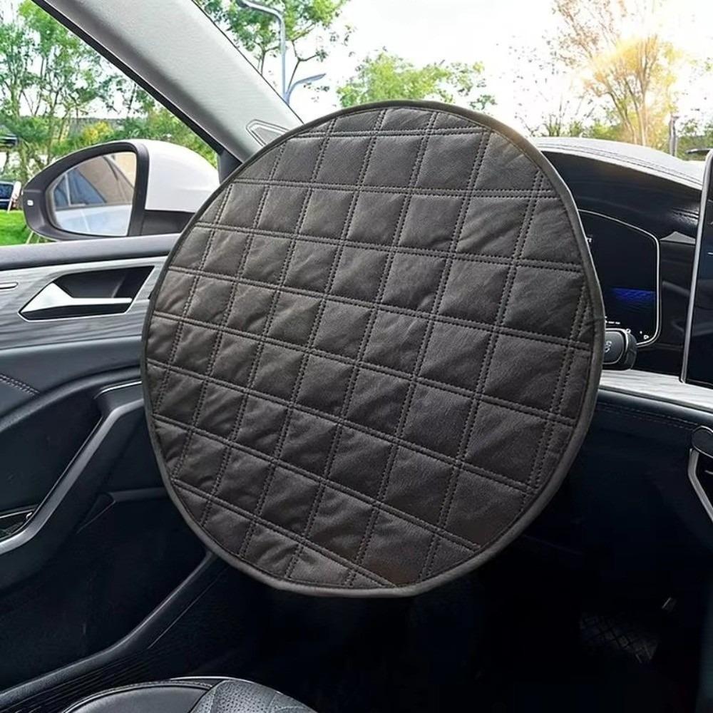 Heat-Resistant Car Steering Wheel Sunshade Cover Aluminum Foil Steering Wheel Cover Summer Use