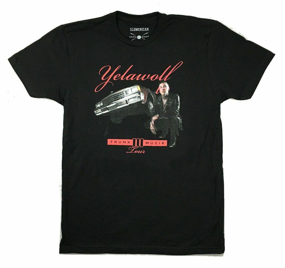 Черные футболки унисекс Yelawolf Trunk Muzik Iii Tour Merch Slumerican