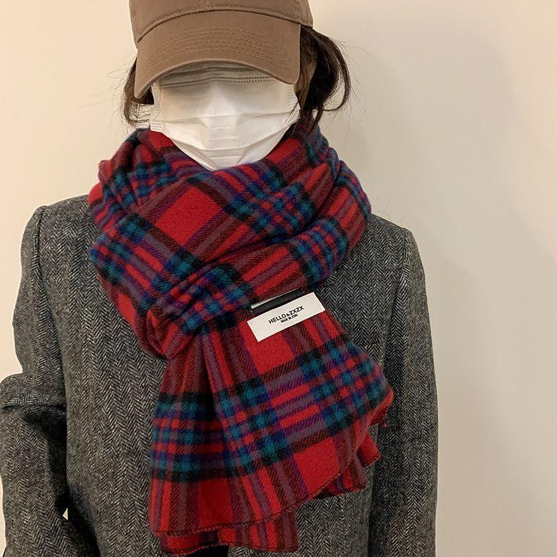 The New Warm Couple Scarf Is Recommended for Women and Can Be Matched with Coats In Autumn and Winter. Versatile Student Scarves for Men.