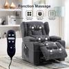 Fauteuil inclinable - BAZARLAND30 - Fauteuil de massage - Réglable en hauteur - Électrique - 1 place