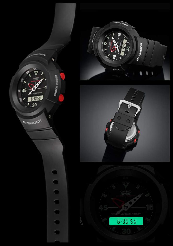 Часы черные [Casio] G-Shock [] AW-500E-1EJF мужские