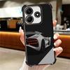 Black White Sports Cars Aesthetics Plating Phone Case For Xiaomi Redmi Note 14 15 Pro Plus 13 12 11 11S 11T 10 9S 9 5G Anti-Fall