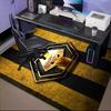 Powerful Symbol Design Printed Office Carpet Chair Cushion  Entryway Rug, Rugs for Living Room, Bedroom Christmas gifts