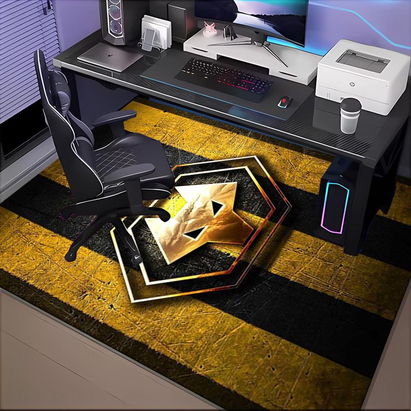 Powerful Symbol Design Printed Office Carpet Chair Cushion Entryway Rug, Rugs for Living Room, Bedroom Christmas gifts