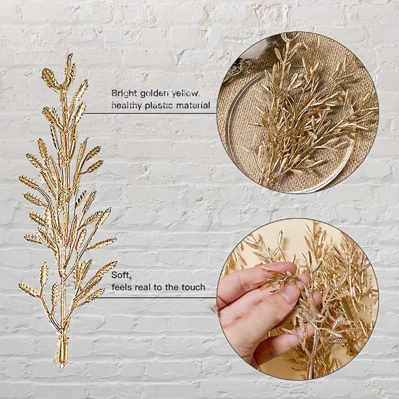 Имитация ветвей золотого дерева, плавающие свечи, центральное наполнение, украшение для свадебного банкета, пластиковые цветы