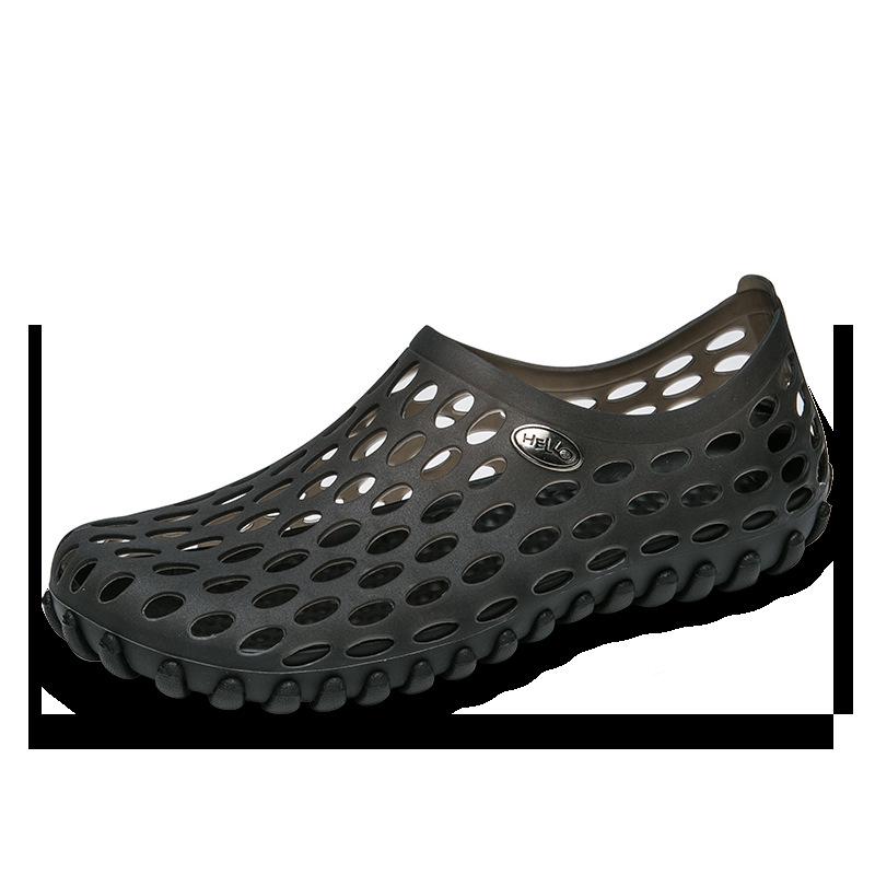 Летняя новая верхняя одежда сумка каблук пляжная обувь полые дырки обувь сандалии дождливый день приморский женские сандалии нескользящая толстая подошва