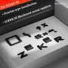 Для Zeekr 9X Значок автомобиля Черненая задняя эмблема Спортивные модифицированные буквы Декоративные элементы кузова