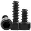 Винт самонарезающий с шестигранной головкой M3/M4/M5 HB черный - Класс 8.8 с плоским концом