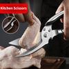 Stainless Steel Food Scissors Multi-function Kitchen Scissors Chicken Bone Meat Scissors Kitchen Cutting Knife Cooking Knife Bar