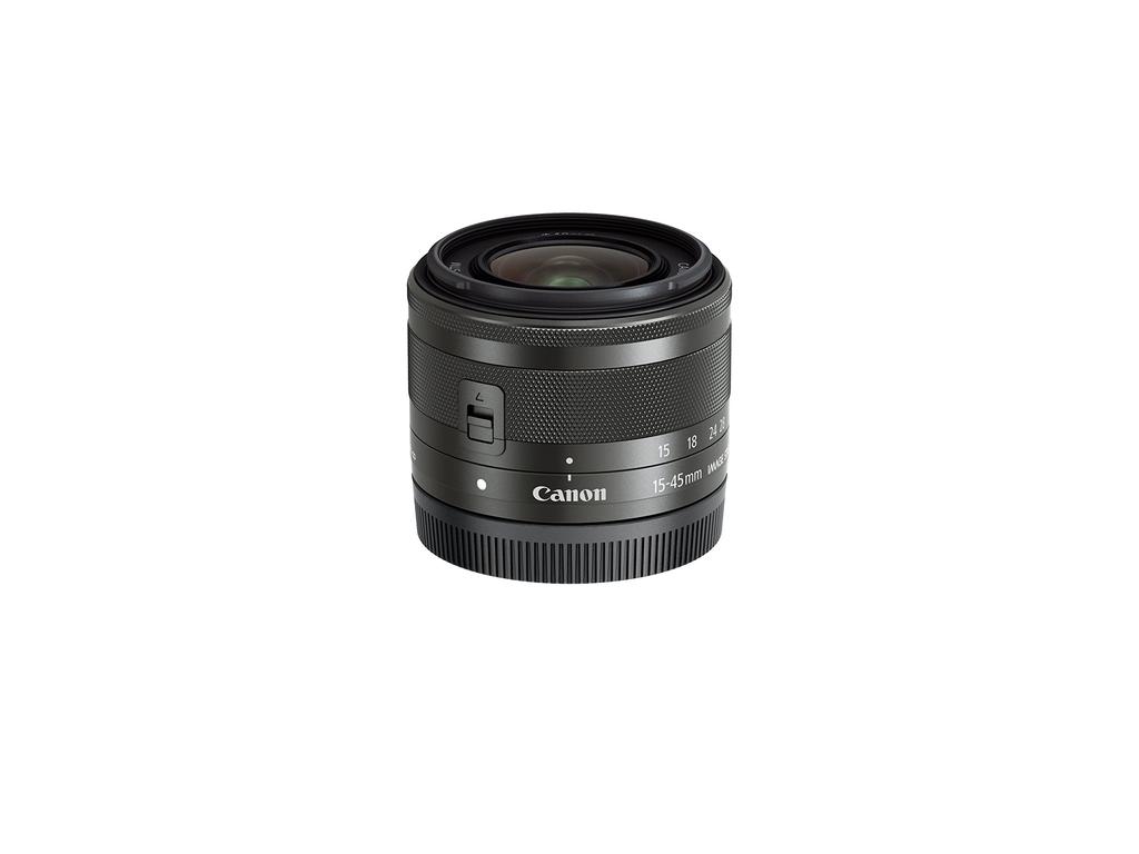 Canon STM Standard Zoom Lens for Mirrorless Cameras EF-M15-45mm F3.5-6.3IS (Graphite)