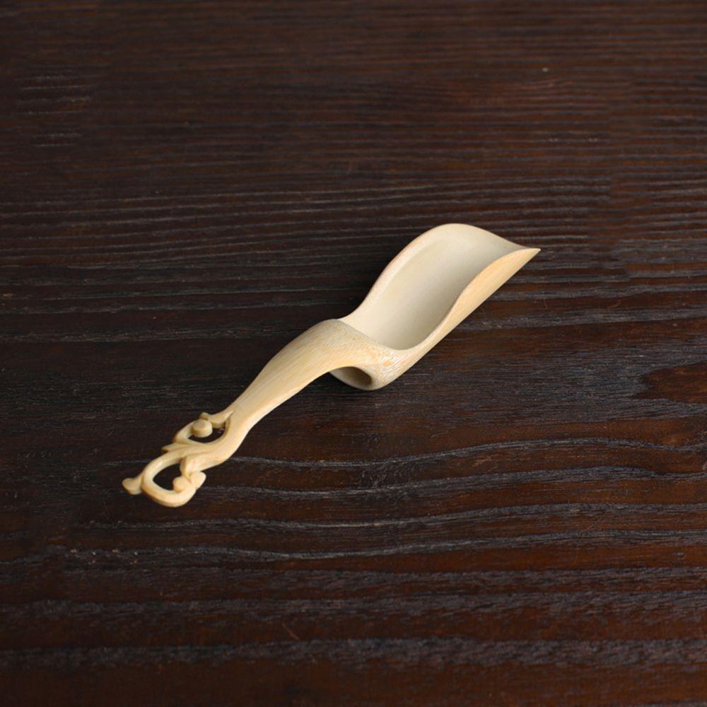 Bamboo High Temperature Resistance Practicality Retro Tea Spatula Teaspoon Tea Set Tea Shovel
