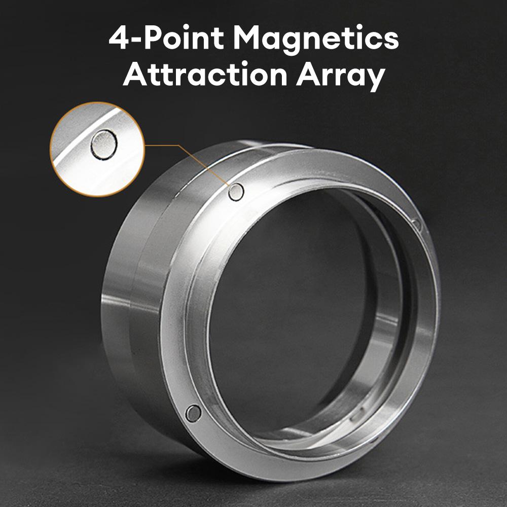 Кольцо для дозирования кофе эспрессо 51/58 мм, сменное кольцо-ловушка для кофейного фильтра для эспрессо, приемное кольцо для порошка
