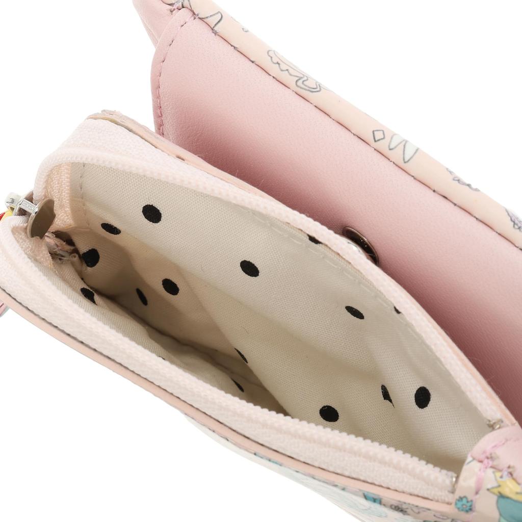 Tsumori Chisato Кошелек-раскладушка «Алиса в Стране чудес» Розовый отдел для купюр