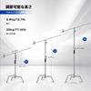 SOONPHO Century Stand Silver 2M C Stand Стойка для фотоосветительного оборудования с 128-сантиметровой штангой и 2 захватами Изготовлена из нержавеющей стали Грузоподъемность 35 кг