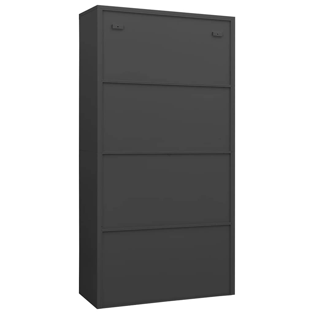 Locker Cabinet Anthracite Grey 90 x 40 x 180 cm Steel
