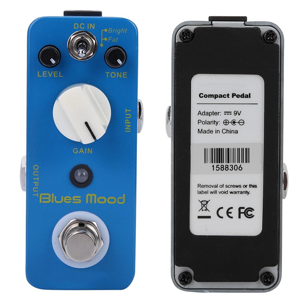 Педаль гитарного эффекта овердрайв в стиле блюз, 2 режима(Яркий Жир) Тру байпас Цельнометаллический корпус