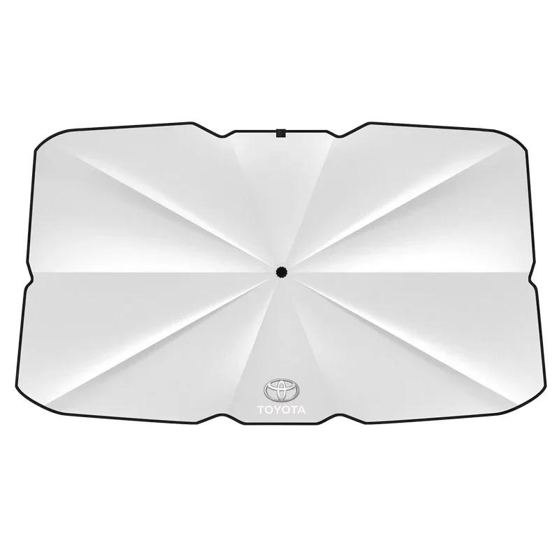 Автомобильный солнцезащитный зонт на лобовое стекло, складной передний зонт-парасоль, солнцезащитный экран зонтичного типа для Toyota Corolla Camry Yaris Hilux Prius Auris