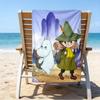 Ultra-Soft Beach Towel with Snufkin Theme,Ideal for Pool - Camping, Diving - Perfect Travel Essential, Vibrant Beach Towel.