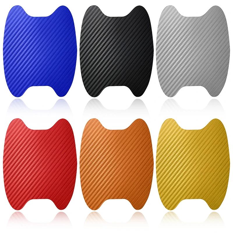 YCGG5 8Pcs Car Door Sticker Auto Handle Anti Scratch Protection Film Car Styling For Skoda Octavia KAMIQ KODIAQ SUPERB RAPIDFABIA YETI