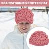 Прекрасная шапка-бини Cerebrum, ветрозащитная шапка-череп, женская толстая теплая шапка, уличная шапка, зимние шапки для взрослых
