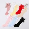 Baby Socks Solid Color Cute Bowknot Long Socks Toddler Socks