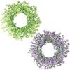 Nordic Style Simple Door Decoration Wreath Eucalyptus Fake Flower Simulation Wreath Holiday Party Special Decoration