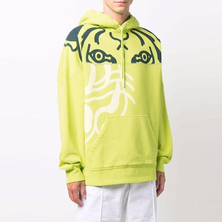 KENZO Sweatshirts Men's Green Hooded Moderate Regular FB65SW5384MO-45