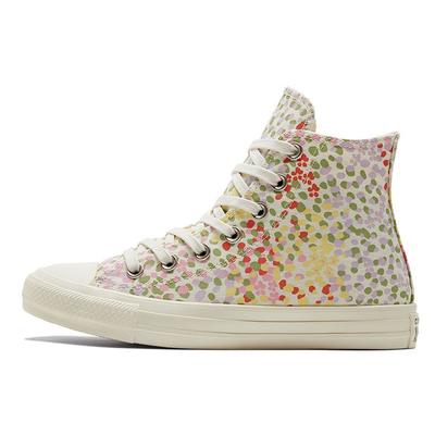 Chuck Taylor All Star High Floral Print - Женские кроссовки Egret Белый Мульти Черный A01594C