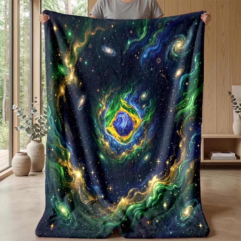 Brazil Football Printed Flannel Blanket Skin Friendly Warm Decorative Throw for Indoor Couch Bed Daily Use