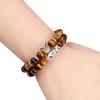 Black Lava Tiger Eye Weathered Stone Bracelets Bangles Classic Owl Beaded Natural Charm Bracelet for Women and Men Yoga Jewelry