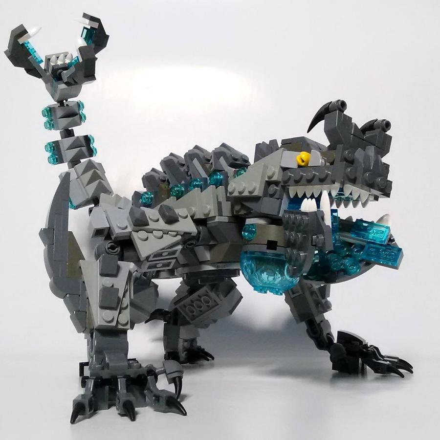 MOC Кристаллический Механический Дракон Строительные Блоки MOC Сборная Модель Частичный Головоломка Игрушка