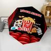1PC Custom Name Movie Night Poster Automatic Folding Umbrella Compact Travel Umbrella for Men & Women, Ideal Gift for Christmas, Birthdays, Halloween