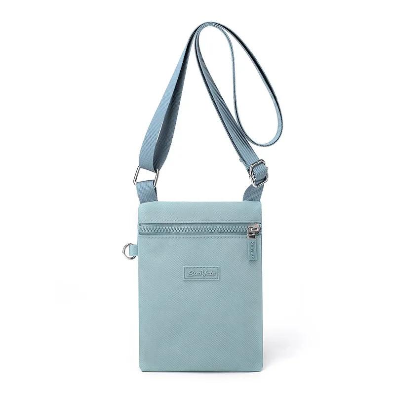 Canvas  and Mini Nylon Phone Zero Version Mobile Sweet Korean Bag Neck Versatile Fresh Shoulder Girl Bag Cross-body Purse