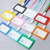 1PC Simple Business Work Card ID Office School Badge Holders Badge Tag Neck Strap Lanyard
