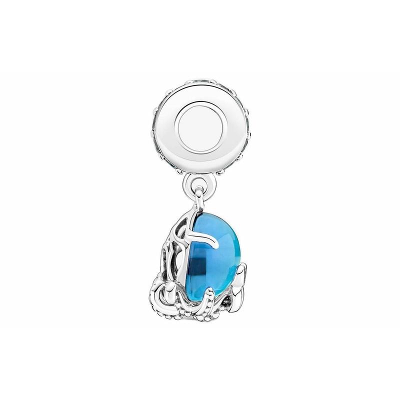 Pandora Murano Glass Cute Octopus Blue 925 Silver Crystal Accessories Unisex Couple Style 791694C01