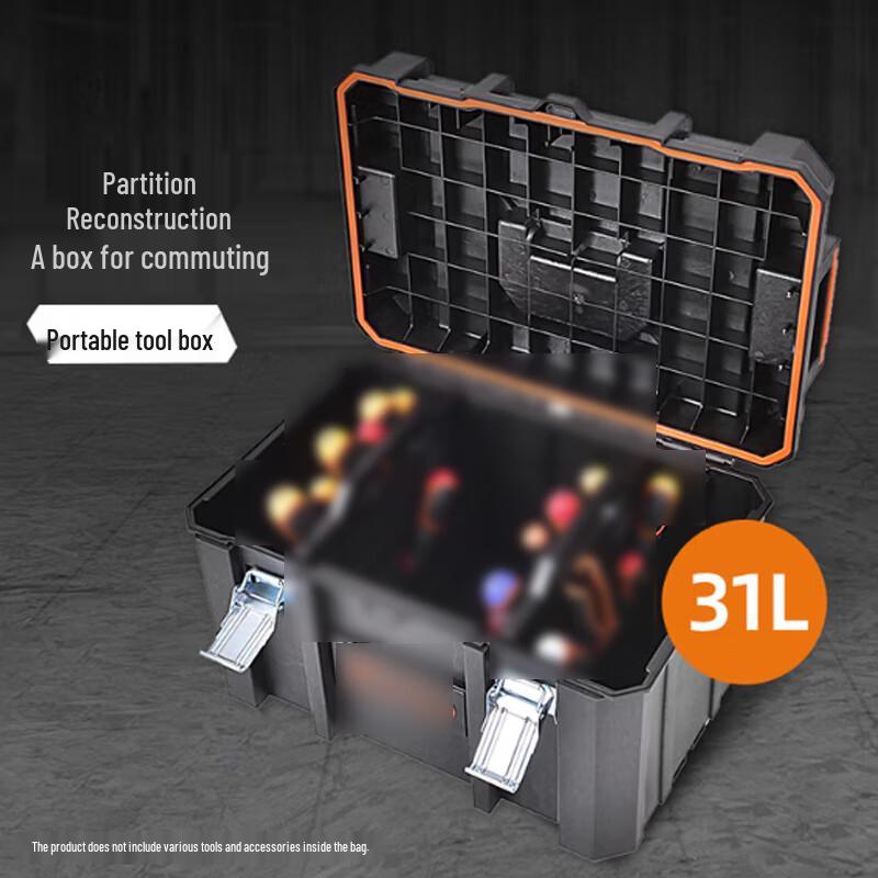 Прочный штабелируемый ящик для инструментов, набор из 3 предметов