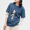 Uniqlo Унисекс Футболка с мультяшными персонажами Peanuts Королевский синий 452505-65