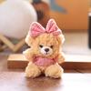 Bowknot Bear Plush Keychain Bag Pendant Animal Doll Toys Keyring Gifts Kids