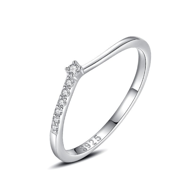 Tancise Classic стерлингового серебра 925 пробы кольцо с цирконом женские ювелирные изделия свадебное обещание вечерние подарок