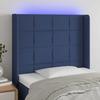 VidaXL LED Headboard Bedroom Furniture Single Bed Accessory Headboard Bed Frame Interior Blue 3124028