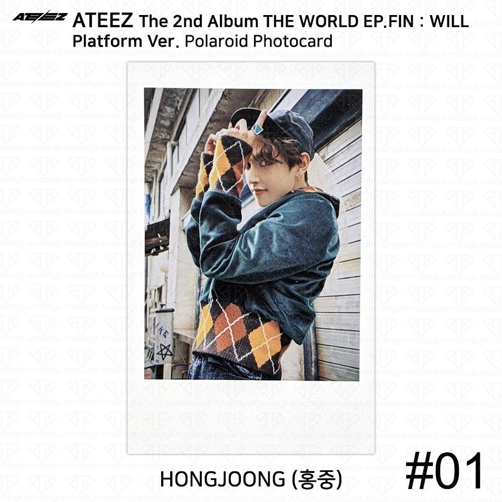 ATEEZ Второй альбом WORLD EP.FIN WILL Platform Ver. Наклейка Polaroid для фотокарточек