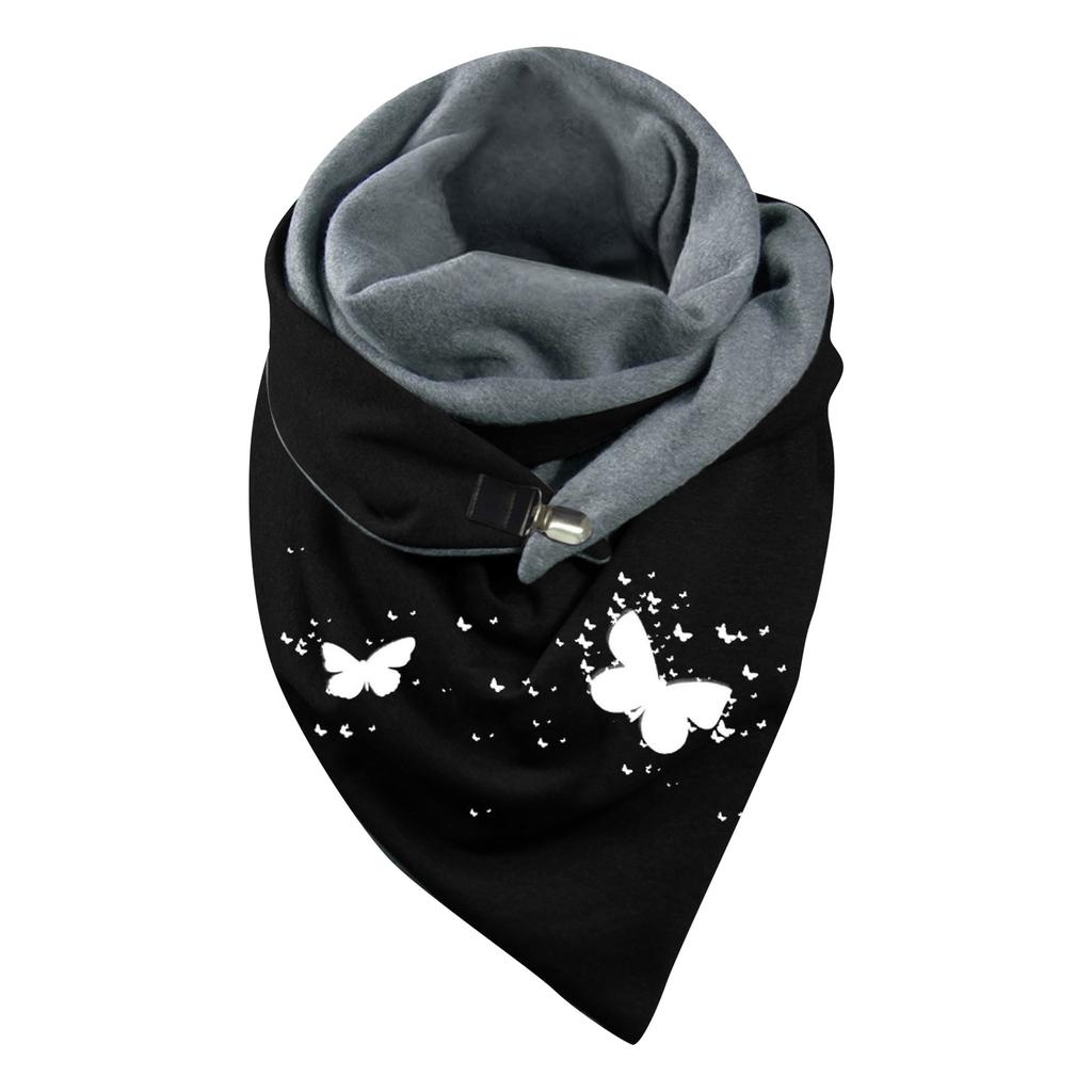 Шарф унисекс Шарфы на пуговицах с принтом Мягкий теплый шарф для лобового стекла