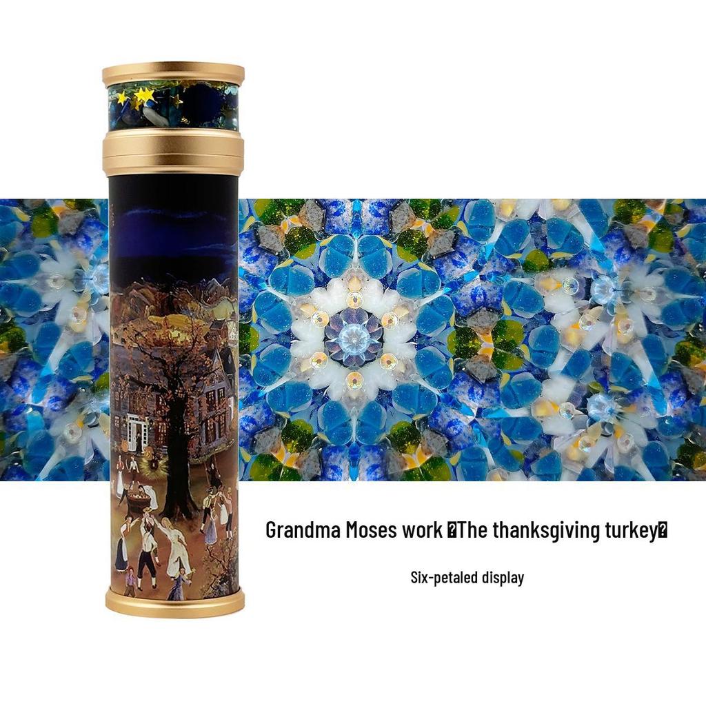 Grandma Moses Art Kaleidoscope Prism - Handmade Collectible Birthday Gift