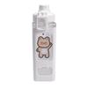 Kawaii Bear Water Bottle For Girls Cute Plastic School Gym Drinking Bottle With Straw Juice Bubble Tea Cups BPA Free 700