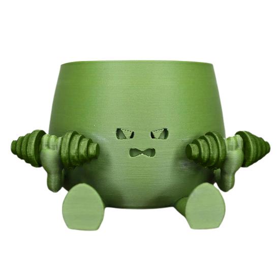 Yousheng Happy Face Succulents Planter 3D Printed Tabletop Flowerpots Home Office Decor Flower Pot for Associative Plants Gift