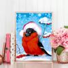 Алмазная картина, полная дрель, Рождественская птица, Алмазная вышивка, зимняя снежная мозаика, животное, рукоделие, декор для дома